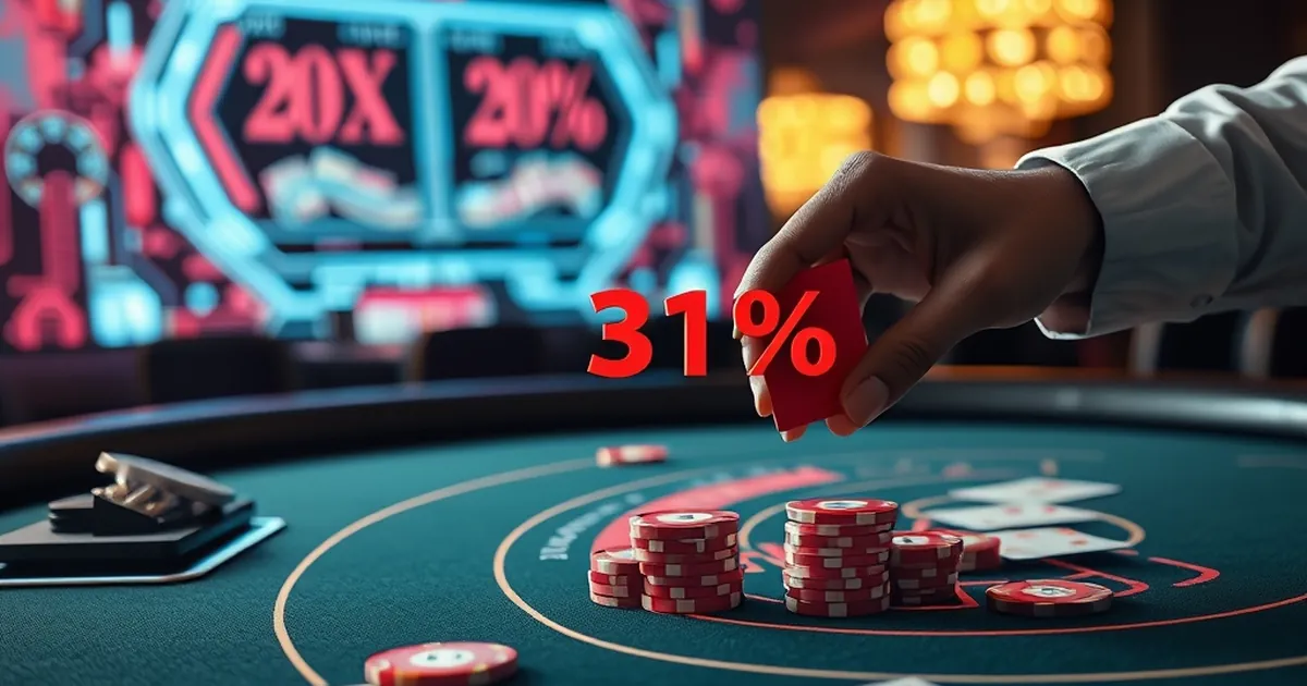 Blackjack Double Downs Fail at 31% Shoe Depth in UK Live Play