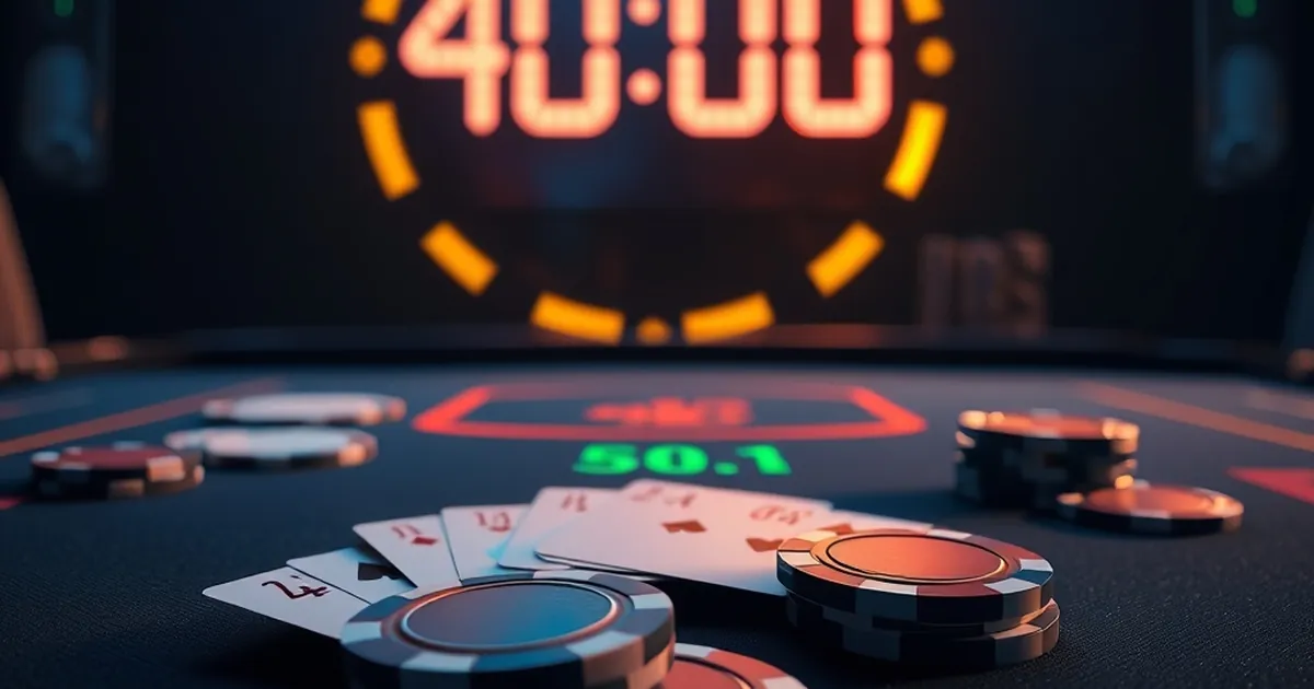 The 40-minute mark where live dealer blackjack shifts against you